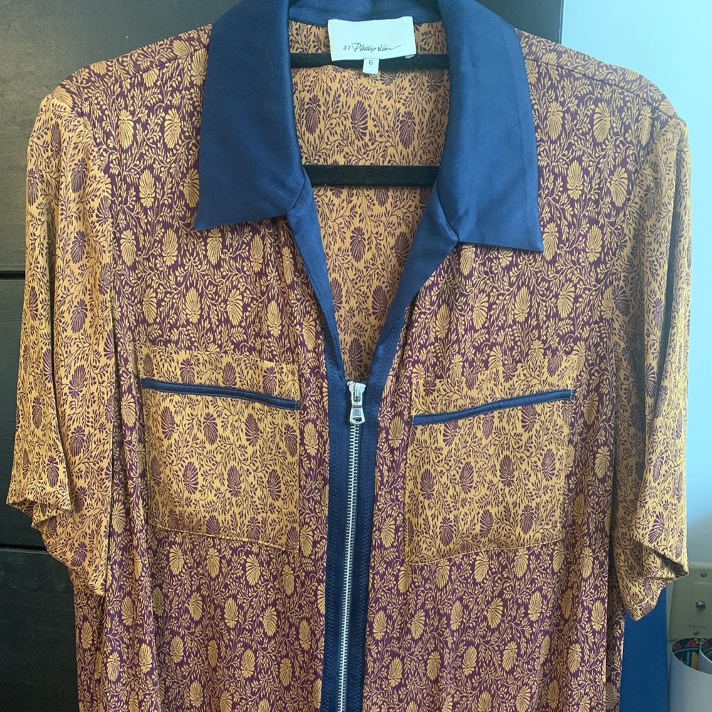 3.1 Phillip Lim Silk Collared Blouse